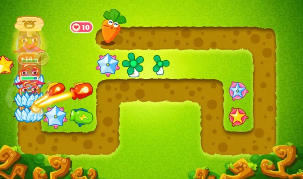 保卫萝卜2攻略46关怎么过