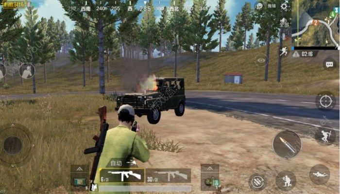 绝地求生坐车如何探头射击