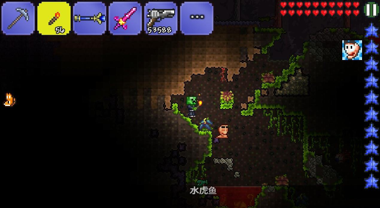 泰拉瑞亚怎么快速插火把