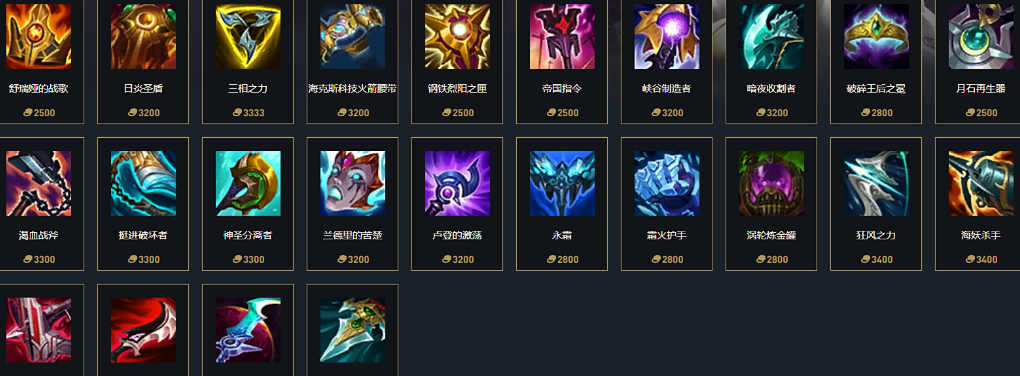 英雄联盟手游哪些装备可以插眼