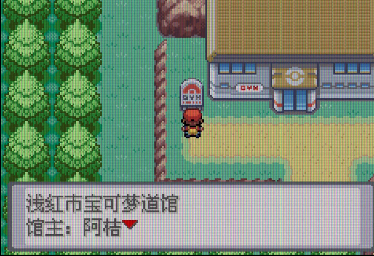 口袋妖怪火红浅红道馆怎么进