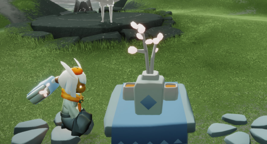 光遇怎么拿茶桌移走别人