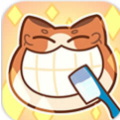宠物猫刷牙齿