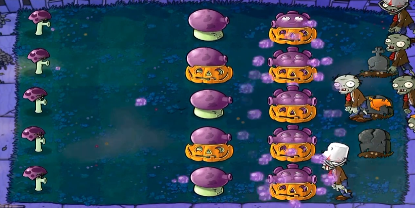 植物大战僵尸坚不可摧雾夜怎么过